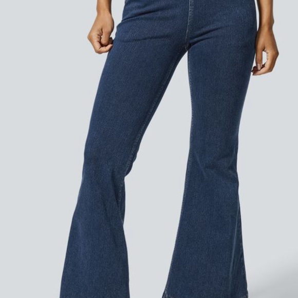 HALARA Navy Flare Jeans - Picture 9 of 9